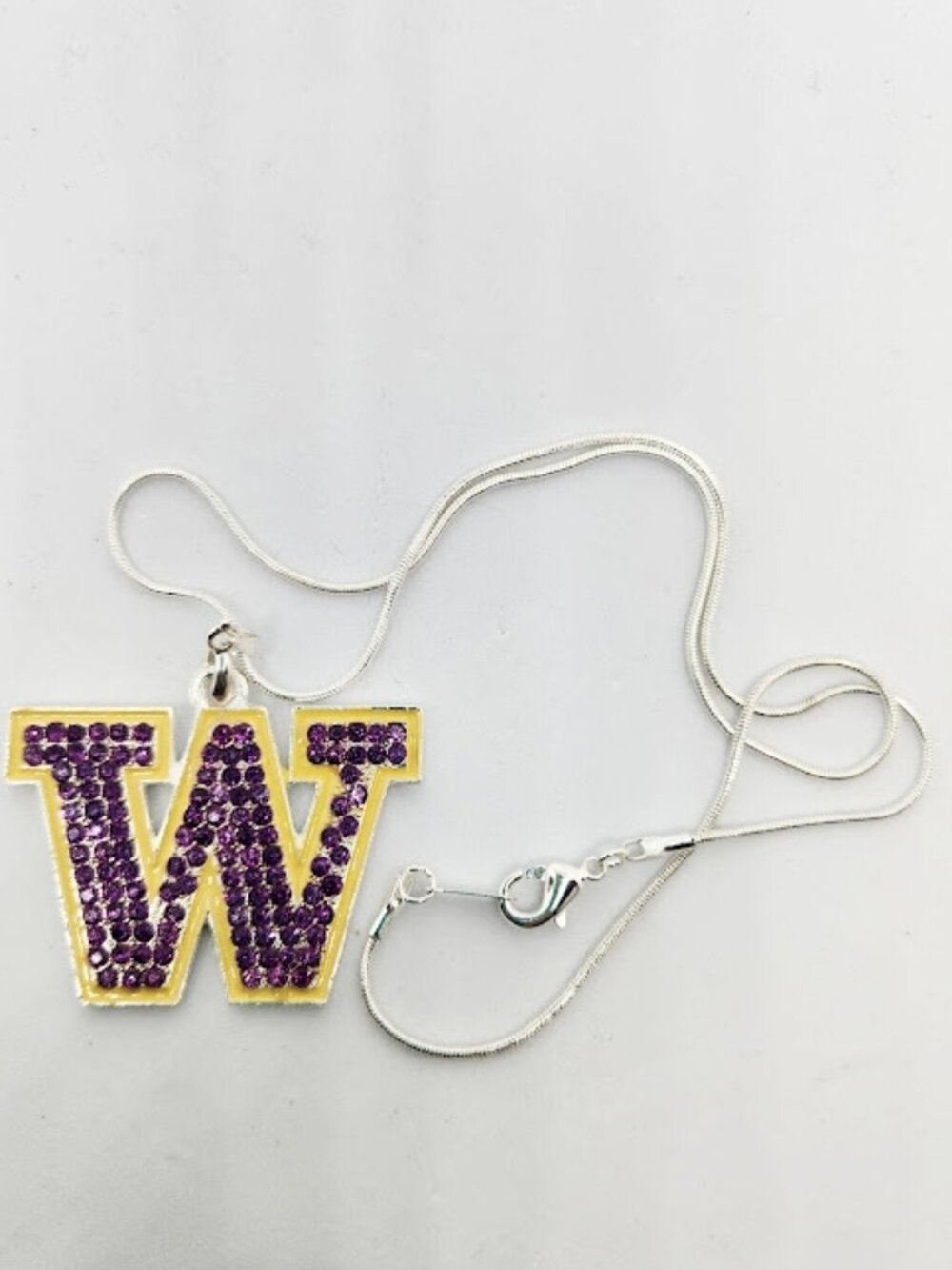 New rhinestone University of Washington Huskies necklace